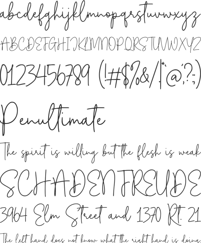 Stonefloral font preview