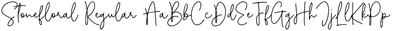 Stonefloral Regular font