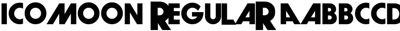 icomoon Regular font