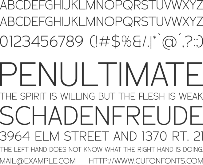 RATHER font preview