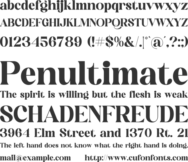 Mogilte font preview