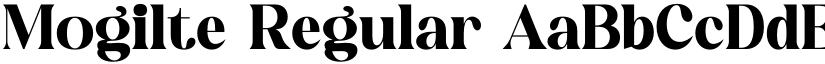 Mogilte Regular font