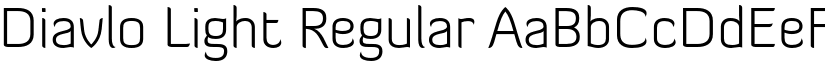 Diavlo Light Regular font