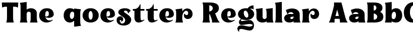 The qoestter Regular font