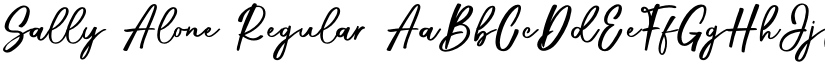 Sally Alone Regular font