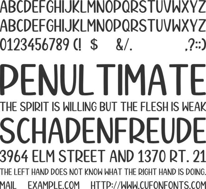 Kitchen Cookies font preview