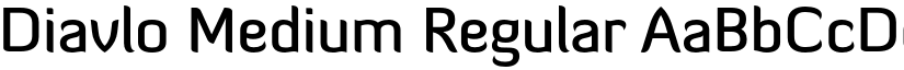 Diavlo Medium Regular font