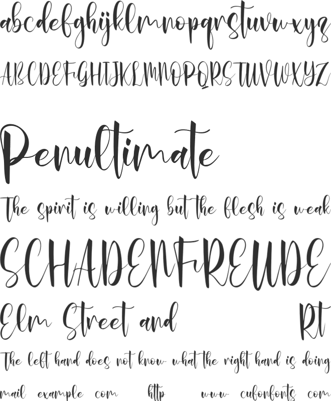 Alastyca font preview