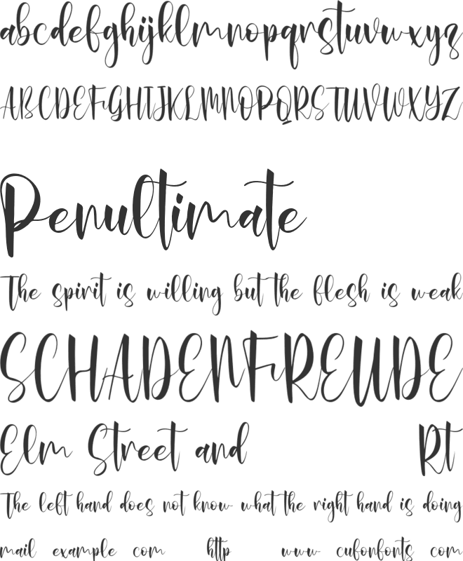 Alastyca font preview