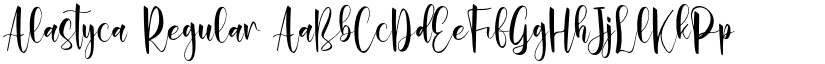 Alastyca Regular font