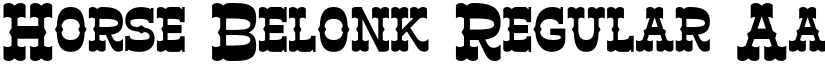 Horse Belonk Regular font