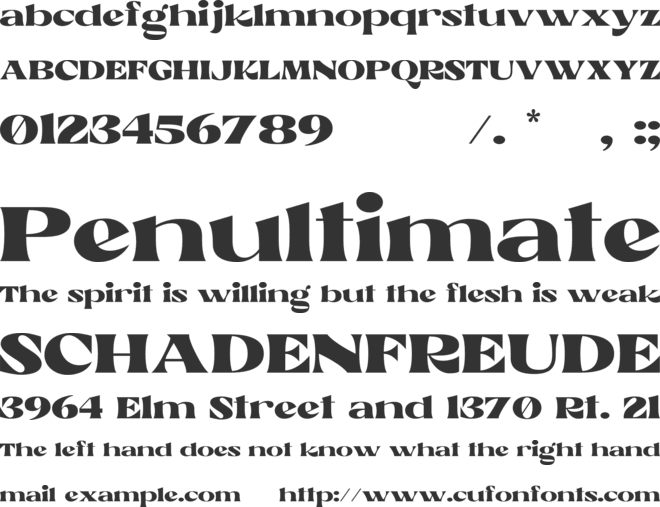 Rickson font preview