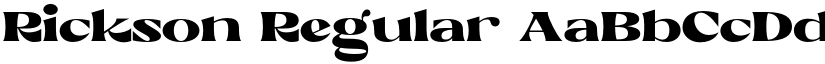 Rickson Regular font