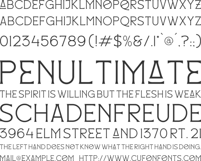 Mackenzin font preview