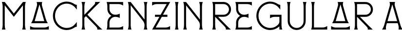 Mackenzin Regular font
