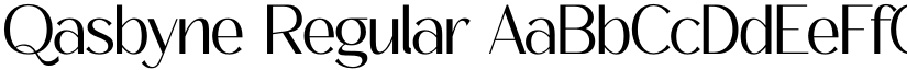 Qasbyne Regular font