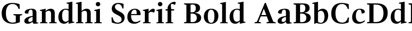 Gandhi Serif Bold font