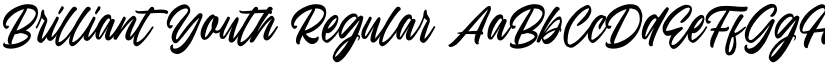 Brilliant Youth Regular font