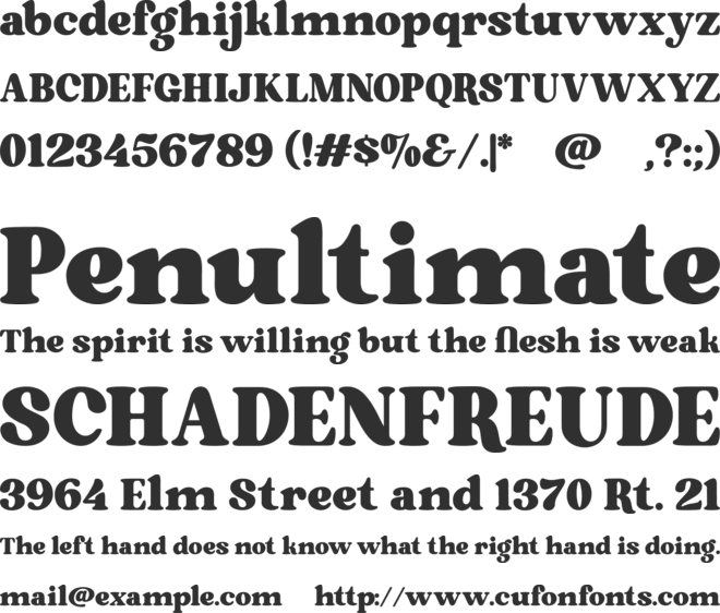 Brodille font preview