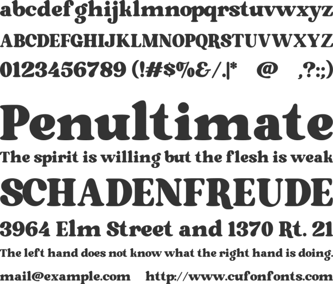 Brodille font preview