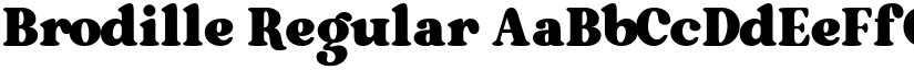 Brodille Regular font