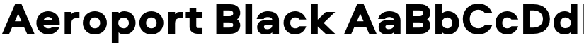 Aeroport Black font