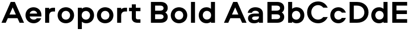 Aeroport Bold font