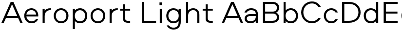 Aeroport Light font