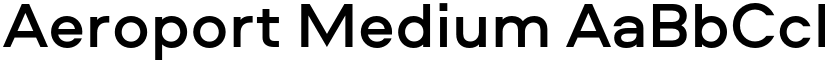 Aeroport Medium font