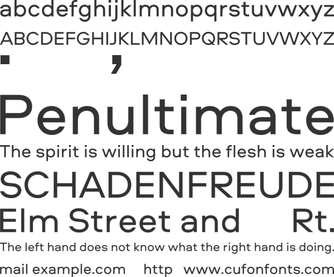 Aeroport font preview