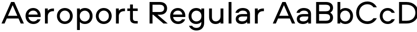 Aeroport Regular font