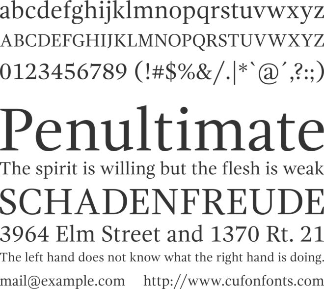 Gandhi Serif font preview