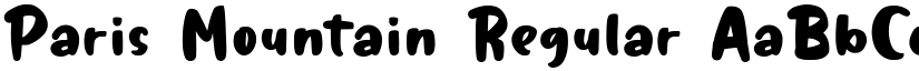 Paris Mountain Regular font