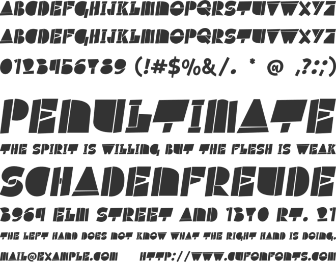 Comicons font preview