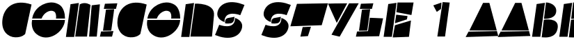 Comicons Style 1 font