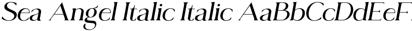 Sea Angel Italic Italic font