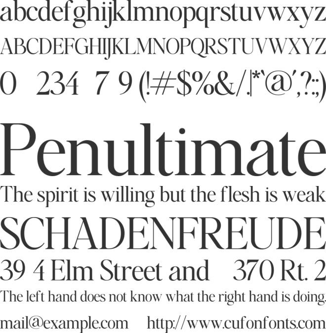 Billie Eilish font preview