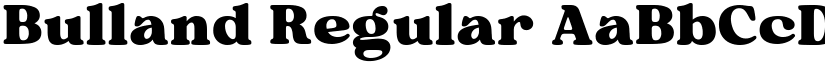 Bulland Regular font