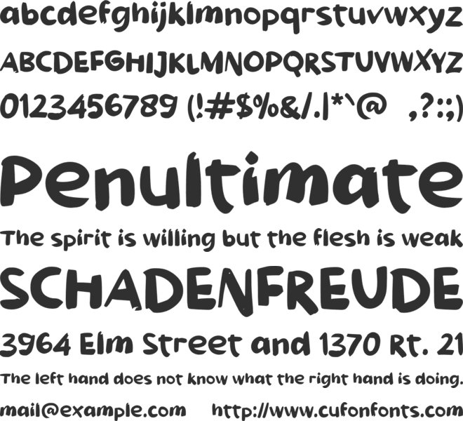 f Fowell font preview