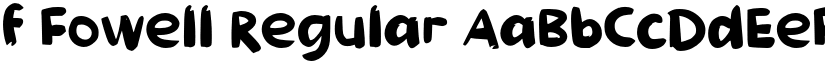 f Fowell Regular font