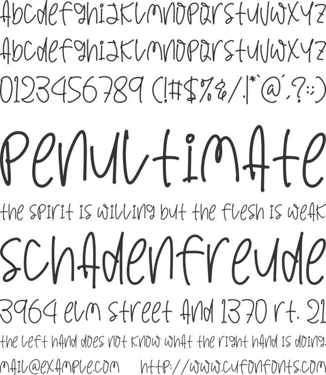 Small Krowstar font preview