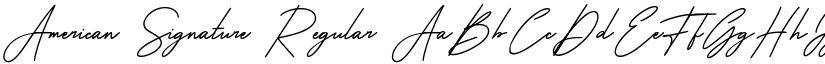 American Signature Regular font