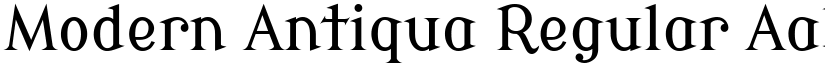 Modern Antiqua Regular font