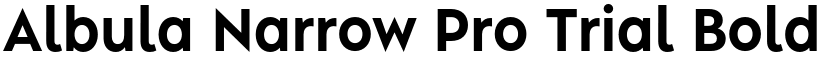 Albula Narrow Pro Trial Bold font