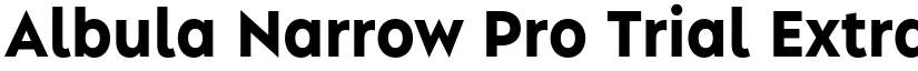 Albula Narrow Pro Trial ExtraBold font