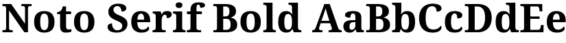 Noto Serif Bold font