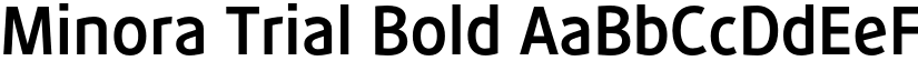 Minora Trial Bold font