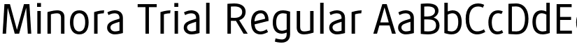 Minora Trial Regular font
