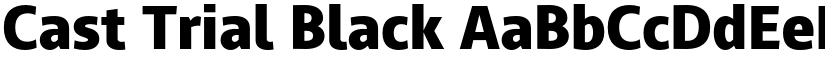 Cast Trial Black font