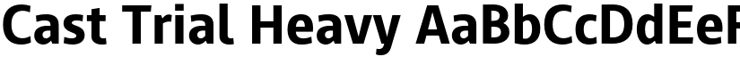 Cast Trial Heavy font